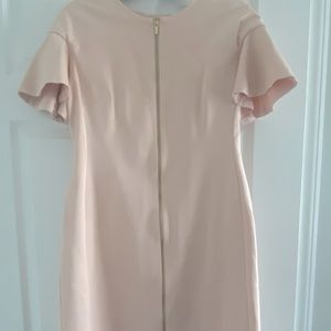 DKNY Blush Front Zipper Dress
